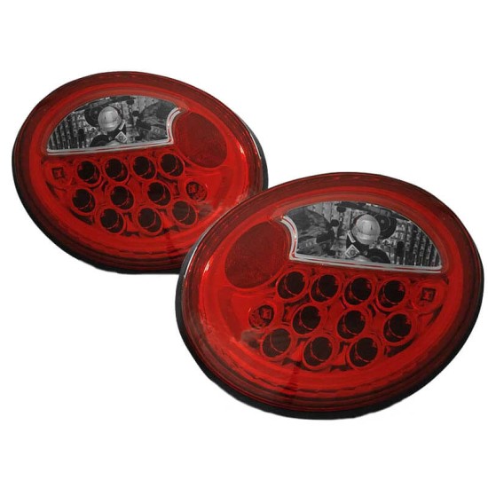 Πισινά Φανάρια Set Για Vw Beetle 98-05 Led Κόκκινο/Crystal LH Group