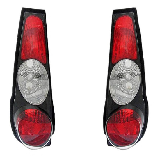 Πισινά Φανάρια Set Για Fiat Punto 3D 99-03 Μαύρα Sonar