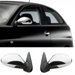 Καπάκια Καθρεφτών Για Seat Ibiza / Cordoba 6L 02-08, Leon 1M 03-05, Altea & Toledo 04-09 Χρωμίου 2 Τεμάχια