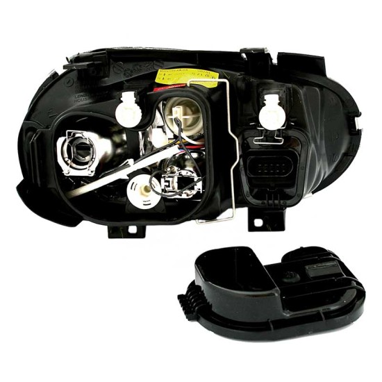 Μπροστινά Φανάρια Set Για Vw Golf IV (4) 97-03 R32 Look Projectors Μαύρα H7/H7/H3 Depo