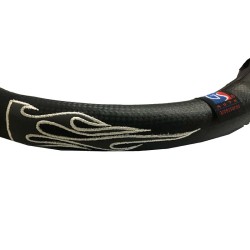 Κάλυμμα Τιμονιού Αυτοκινήτου Δερματίνη Flame Γκρι Medium 38cm Κάλυμμα Τιμονιού Αυτοκινήτου Δερματίνη Flame Γκρι Medium 38cm