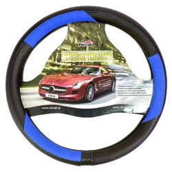 Κάλυμμα Τιμονιού Αυτοκινήτου Δερματίνη X-Treme Sport Μαύρο-Μπλε Medium 38cm Κάλυμμα Τιμονιού Αυτοκινήτου Δερματίνη X-Treme Sport Μαύρο-Μπλε Medium 38cm