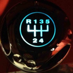 Πόμολο Λεβιέ Ταχυτήτων Universal Μπλε/Μαύρο Φωτιζόμενο Για Κανονική Όπισθεν 37012