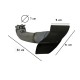 Μπούκες Εξάτμισης Μαύρες Για Bmw X6 E71 08-14 V8 Design 2 Τεμάχια