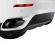 Μπούκες Εξάτμισης Μαύρες Για Bmw X6 E71 08-14 V8 Design 2 Τεμάχια