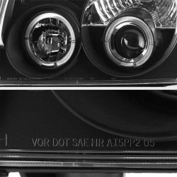 Μπροστινά Φανάρια Set Για Jeep Grand Cherokee 05-08 WK Angel Eyes & Led Μαύρα HB4/H1 Manual Sonar Μπροστινά Φανάρια Set Για Jeep Grand Cherokee 05-08 WK Angel Eyes & Led Μαύρα HB4/H1 Manual Sonar