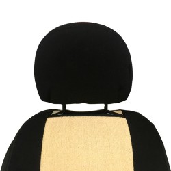 Πλατοκαθίσματα Μπροστινά Πετσέτα Super Fresh Μαύρο-Μπεζ 2 Τεμάχια Πλατοκαθίσματα Μπροστινά Πετσέτα Super Fresh Μαύρο-Μπεζ 2 Τεμάχια