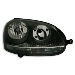 Φανάρι Μπροστινό Δεξί Για Vw Golf V (5) 03-08 Μαυρο GTI H7/H7 Depo