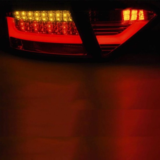 Πισινά Φανάρια Set Για Audi A5 8T 07-11 Led Bar Κόκκινο/Φιμέ Sonar