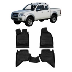 Πατάκια Σκαφάκια 3D Από Λάστιχο Για Ford Ranger 06-12 5 Τεμάχια Μαύρα Element