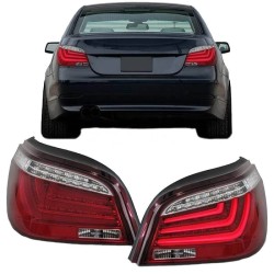 Πισινά Φανάρια Set Για Bmw 5 E60 03-07 Led Bar Κόκκινο/Crystal JunYan Πισινά Φανάρια Set Για Bmw 5 E60 03-07 Led Bar Κόκκινο/Crystal JunYan