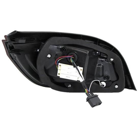Πισινά Φανάρια Set Για Bmw 5 E60 03-07 Led Bar Κόκκινο/Crystal JunYan