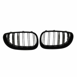 Καρδιές Μάσκας Για Bmw 5 E60 03-11 M4 Look Με Διπλή Γρίλια Μαύρο Γυαλιστερό 2 Τεμάχια Καρδιές Μάσκας Για Bmw 5 E60 03-11 M4 Look Με Διπλή Γρίλια Μαύρο Γυαλιστερό 2 Τεμάχια
