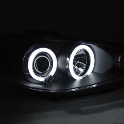 Μπροστινά Φανάρια Set Για Peugeot 206 02-07 ccfl Angel Eyes Μαύρα H1/H1 Sonar Μπροστινά Φανάρια Set Για Peugeot 206 02-07 ccfl Angel Eyes Μαύρα H1/H1 Sonar