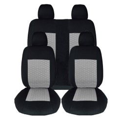 Καλύμματα Αυτοκινήτου Σετ Εμπρός-Πίσω Ύφασμα Matrix Prime Μαύρο/Γκρι 10 Τεμαχίων 11712