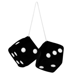 Ζάρια Κρεμαστά Διακοσμητικά ''Jumbo Size'' Μαύρα 9x9cm 2 Τεμάχια Ζάρια Κρεμαστά Διακοσμητικά ''Jumbo Size'' Μαύρα 9x9cm 2 Τεμάχια