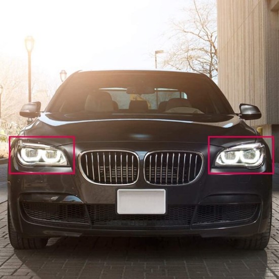 Κρύσταλλα Φαναριών Για Bmw 7 F01 / F02 08-15 Ζευγάρι 2 Τεμάχια