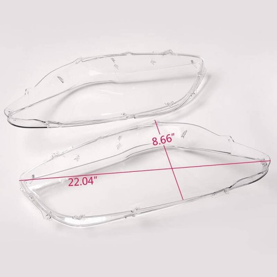 Κρύσταλλα Φαναριών Για Bmw 7 F01 / F02 08-15 Ζευγάρι 2 Τεμάχια