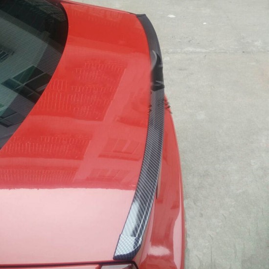 Αεροτομή Πορτ Παγκάζ Universal Lipspoiler Carbon 145x4cm Από Abs Πλαστικό (Soft)