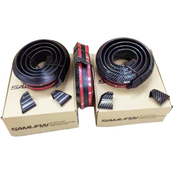 Αεροτομή Πορτ Παγκάζ Universal Lipspoiler Carbon 145x4cm Από Abs Πλαστικό (Soft)
