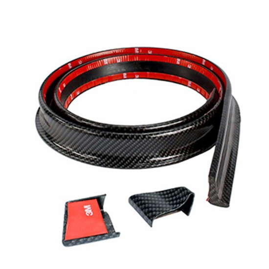 Αεροτομή Πορτ Παγκάζ Universal Lipspoiler Carbon 145x4cm Από Abs Πλαστικό (Soft)