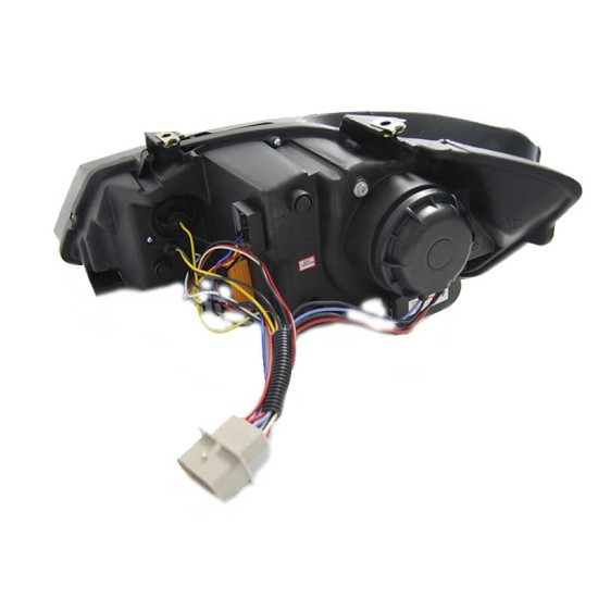 Μπροστινά Φανάρια Set Για Vw Polo 6R/ 6C 09-17 DRL Χρωμίου H9 Με Μοτέρ JunYan