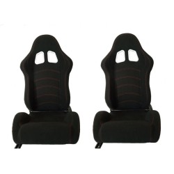 Καθίσματα Bucket Apollo Sport Ύφασμα Μαύρο Με Κόκκινες Ραφές Ζευγάρι 2 Τεμαχίων Καθίσματα Bucket Apollo Sport Ύφασμα Μαύρο Με Κόκκινες Ραφές Ζευγάρι 2 Τεμαχίων