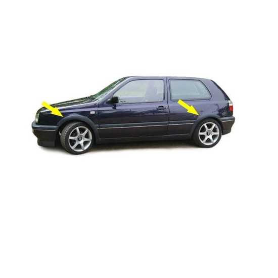 Πλαϊνά Φτερά Τροχών Για VW Golf ΙΙΙ (3) 91-98 Σετ 4 Τεμάχια