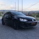 Μπροστινά Φανάρια Set Για Vw Golf VII (7) 12-17 U-Type DRL & Led Φλας Dynamic GTI R-Line Look Μαύρα H7/H7 Με Μοτέρ Carner