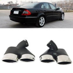 Μπούκες Εξάτμισης Για Mercedes-Benz E-Class W211 02-09 Τύπου Amg  (2 Διπλές)