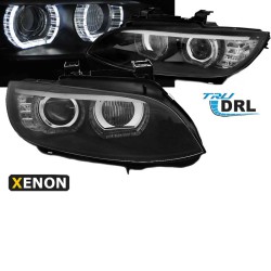 Μπροστινά Φανάρια Set Για Bmw 3 E92 / E93 06-10 U-LED 3D Angel Eyes Μαύρα Xenon D1S Sonar Μπροστινά Φανάρια Set Για Bmw 3 E92 / E93 06-10 U-LED 3D Angel Eyes Μαύρα Xenon D1S Sonar