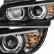 Μπροστινά Φανάρια Set Για Bmw 3 E92 / E93 06-10 U-LED 3D Angel Eyes Μαύρα Xenon D1S Sonar