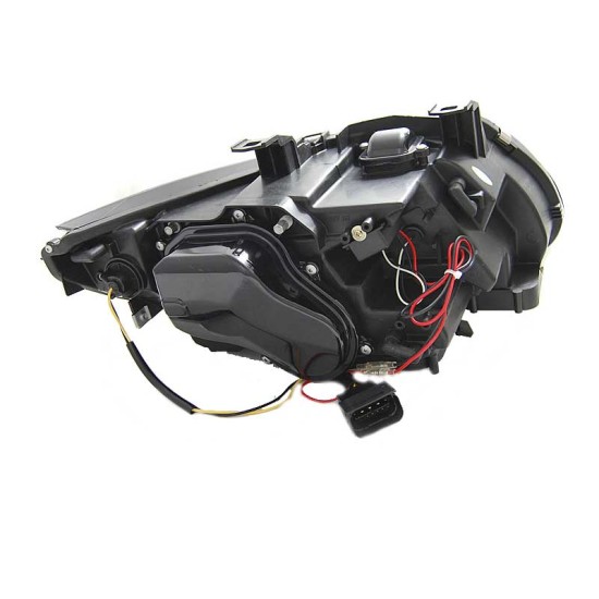 Μπροστινά Φανάρια Set Για Bmw 3 E92 / E93 06-10 U-LED 3D Angel Eyes Μαύρα Xenon D1S Sonar