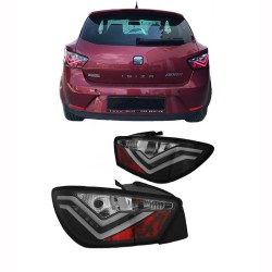 Πισινά Φανάρια Set Για Seat Ibiza 6J 08-12 Led Bar Μαύρα Sonar