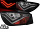 Πισινά Φανάρια Set Για Seat Ibiza 6J 08-12 Led Bar Μαύρα Sonar