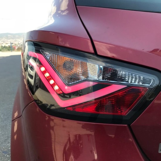Πισινά Φανάρια Set Για Seat Ibiza 6J 08-12 Led Bar Μαύρα Sonar