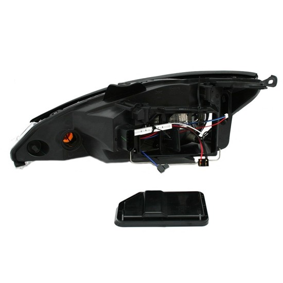 Φανάρι Μπροστινό Δεξί Για Ford Focus 01-04 Μαύρο H7/H1 TYC