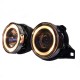 Μπροστινά Φανάρια Set Για Bmw 3 E30 82-94 Angel Eyes Μαύρα H1/H1 Manual Carner