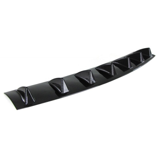 Diffuser Πίσω Προφυλακτήρα Universal Με 7 Πτερύγια Carbon Look Από Abs Πλαστικό 1 Τεμάχιο