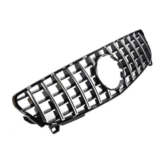 Μάσκα Για Mercedes-Benz A-Class W176 15-18 GT Amg Panamericana Look Μαύρο/Χρώμιο 1 Τεμάχιο