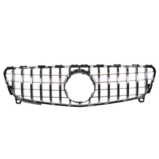 Μάσκα Για Mercedes-Benz A-Class W176 15-18 GT Amg Panamericana Look Μαύρο/Χρώμιο 1 Τεμάχιο
