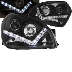 Μπροστινά Φανάρια Set Για Hyundai Tucson 04-10 DRL Μαύρα H1/H1 Sonar Μπροστινά Φανάρια Set Για Hyundai Tucson 04-10 DRL Μαύρα H1/H1 Sonar