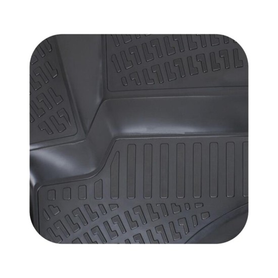 Πατάκια Σκαφάκια 3D Από Λάστιχο TPE Για Ford Kuga 2012- Rizline 4 Τεμάχια Μαύρα