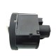 Διακόπτης Φώτων Για VW Golf VI 08-13 , Scirocco 08+, Caddy 04+ , Tiguan 07-16 , Transporter 10-19 , Amarok 10+  Μαύρο Με Χρώμιο 10 Pin