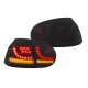 Πισινά Φανάρια Set Για Vw Golf V (5) 03-08 Led Dynamic Urban Style Μαύρα Winjet