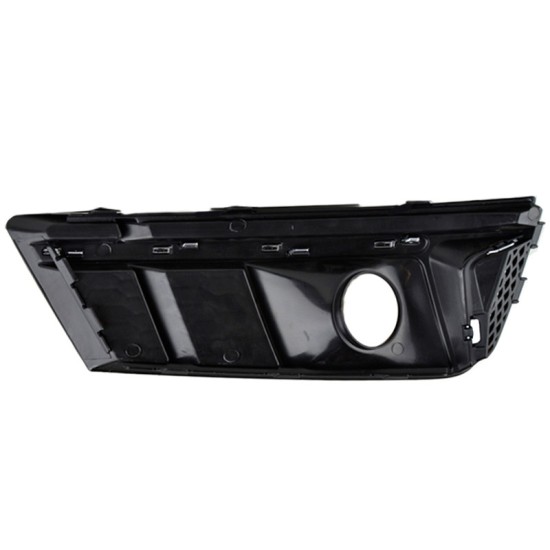 Δίχτυ Προφυλακτήρα Εμπρός Πλαινό Για Audi A4 B9 16-18 RS4 Look Γυαλιστερό Μαύρο / Ασημί Αριστερό & Δεξί 2 Τεμάχια