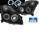 Μπροστινά Φανάρια Set Για Suzuki Swift 05-10 ccfl Angel Eyes Μαύρα H1/H1Sonar