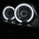 Μπροστινά Φανάρια Set Για Suzuki Swift 05-10 ccfl Angel Eyes Μαύρα H1/H1Sonar