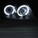Μπροστινά Φανάρια Set Για Suzuki Swift 05-10 ccfl Angel Eyes Μαύρα H1/H1Sonar