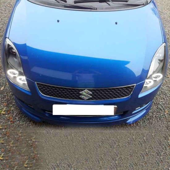 Μπροστινά Φανάρια Set Για Suzuki Swift 05-10 ccfl Angel Eyes Μαύρα H1/H1Sonar